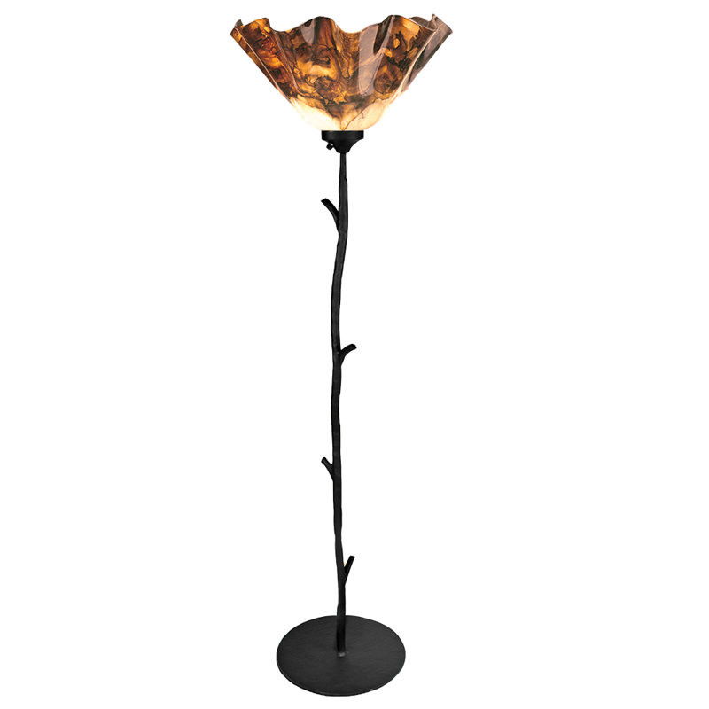 Thornbridge 72'' Black Torchiere Floor Lamp