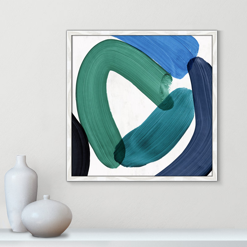 Smooth Bend I - Cadre photo, reproduction d'art sur papier, H 23,5 po x l 23,5 po x P 0,75 po, Cadre blanc