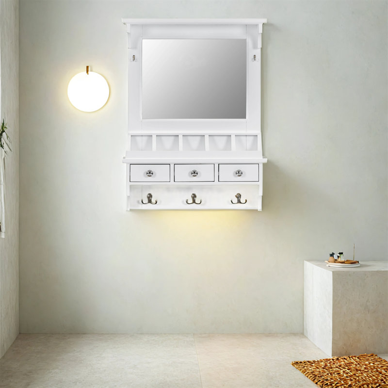 Floating Makeup Vanity With Big Mirror