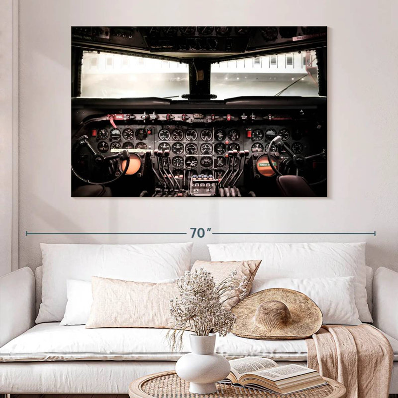 Cockpit d'avion Mehar Vintage, H 20 po x l 30 po