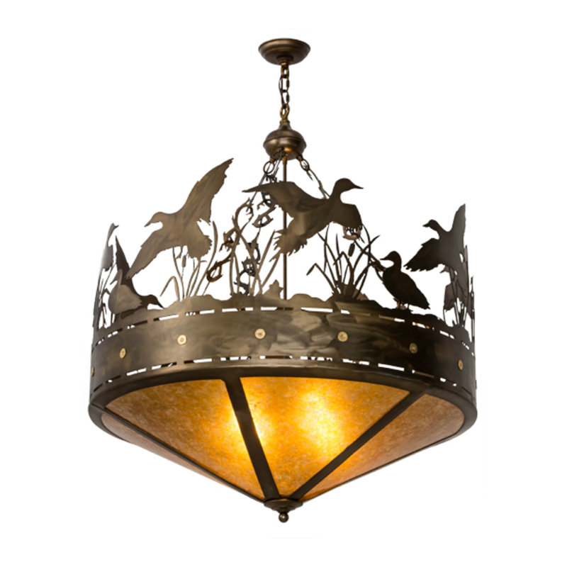 4 - Light Pendant, 49" H x 36" W x 36" D