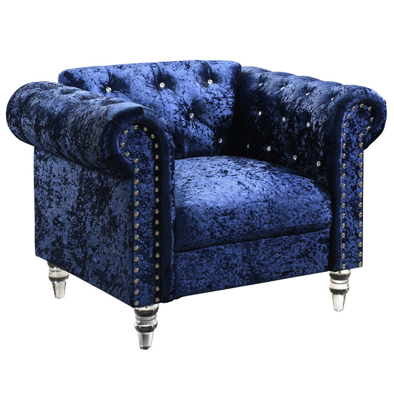 Chaise en velours Anina (chaise incluse seulement)