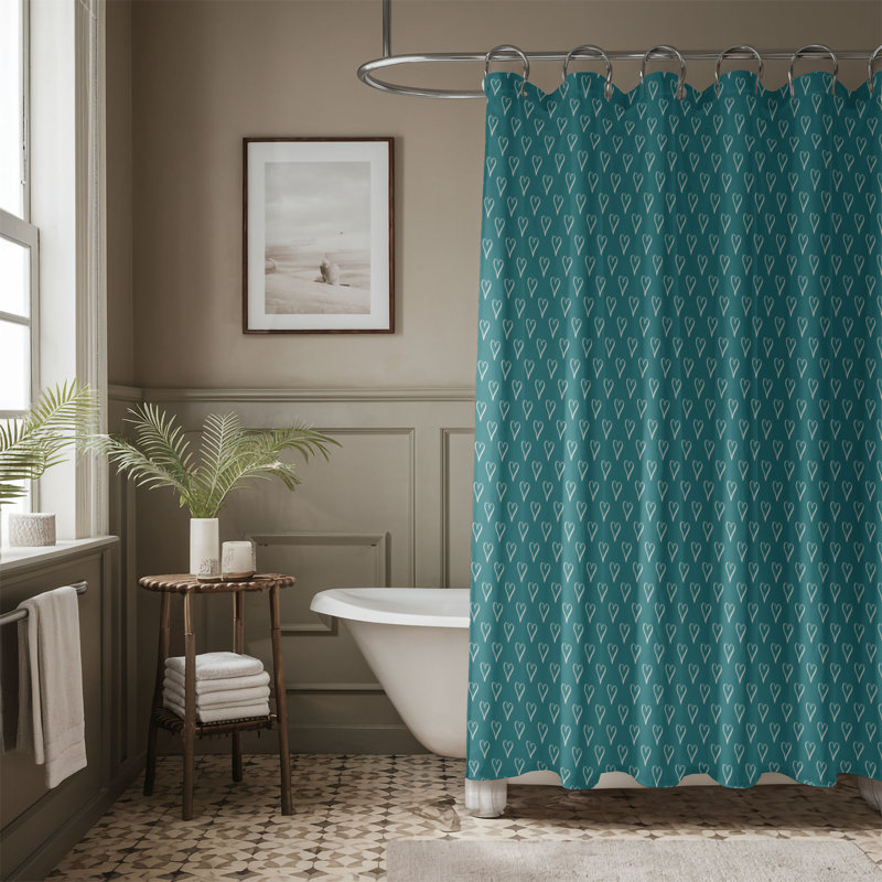 Rideau de douche Emerald Red - Premium, H 74 po x l 71 po