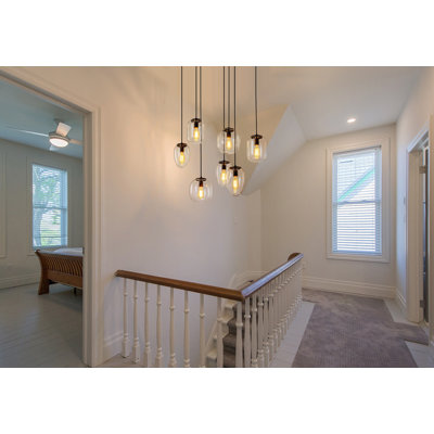 7-Light Kitchen Island Cluster Pendant