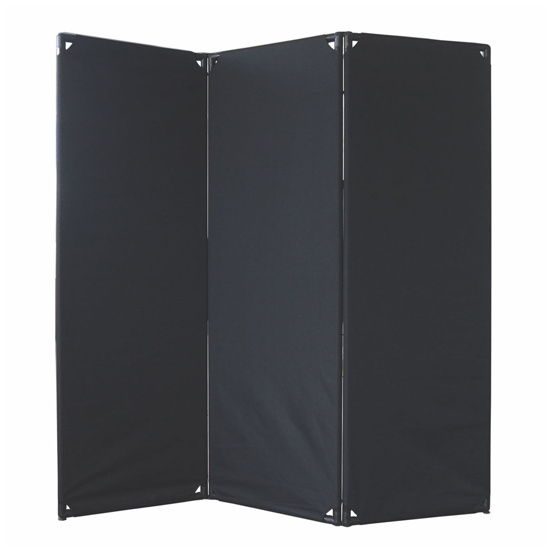 FP6 Folding Privacy Screen Versare Panel Color: Black