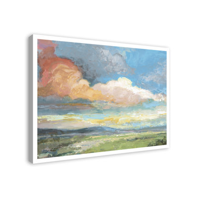 «Abstract Cloudy Days and Rolling Hills Landscape», reproduction d'art sur toile
