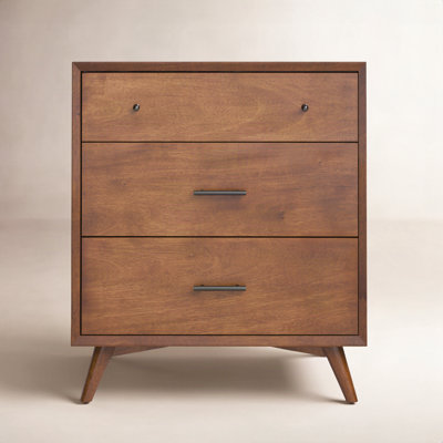 Williams 32'' W 3-Drawer Vertical Mahogany Chest