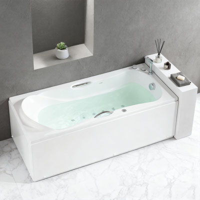 Baignoire de massage à jets d'air en acrylique 59,06 po