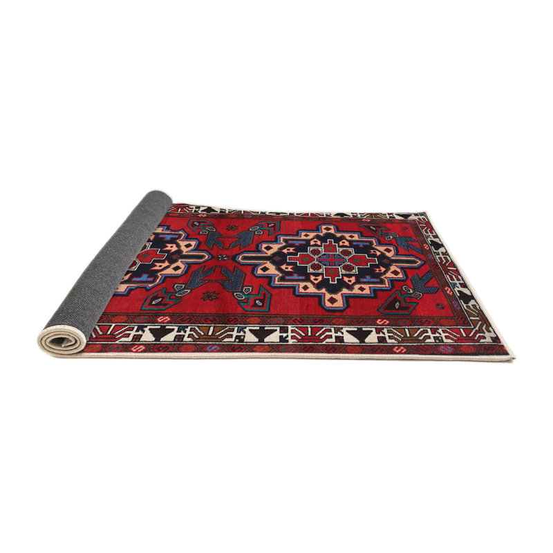 Tapis rouge à motif sud-ouest, Rond 4 pi