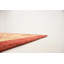 Tapis de zone en laine rouge/jaune 3 pi 9 po x 4 pi 10 po one-of-kind-noué la main Nash