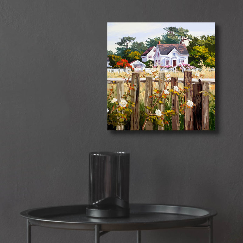  «Victorian Triptych 2» par Erin Dertner, art mural en verre acrylique, 12 po x 12 po