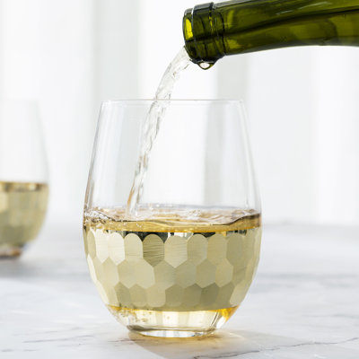 Hammered 8 Oz. Glassware Set