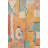 Modern Orange Patterned Washable Woven Base Rug-417046352