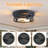 10.8 In. Farmhouse Black Flush Mount Ceiling Light Fixture with 2 Turnable Light Cap (2-Pack)-114838190