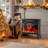 Agros 24.3'' W Portable Electric Fireplace Stove Adjustable Thermostat with Remote Control