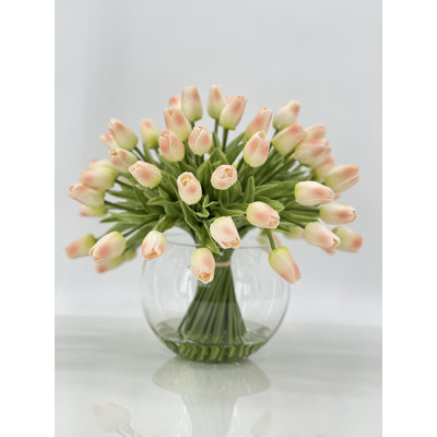 Arrangement floral moderne 60 tulipes