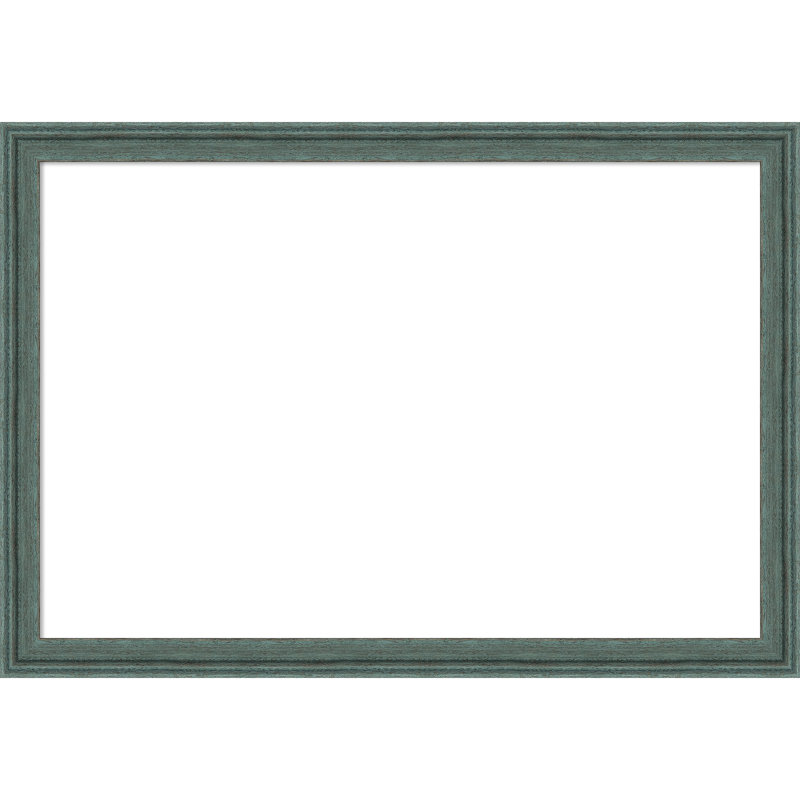 Upcycled Framed Dry Erase Magnetic Board Organization Boards, Bleu, 21" H x 27" W