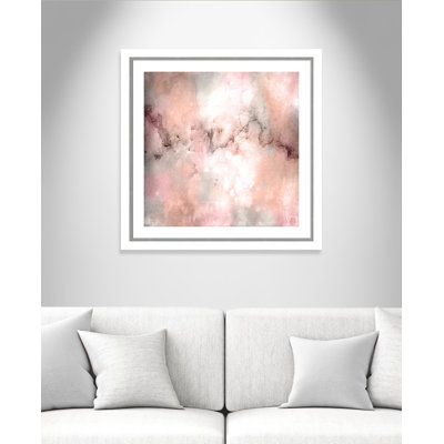 Davohn 'Blush Tones' Framed Acrylic Painting Print