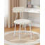 Dressing Table Chair with White Legs, Vanity Chair Stool with Soft Padding, Makeup Dressing Table Stool for Bedroom, Living Room-692234998