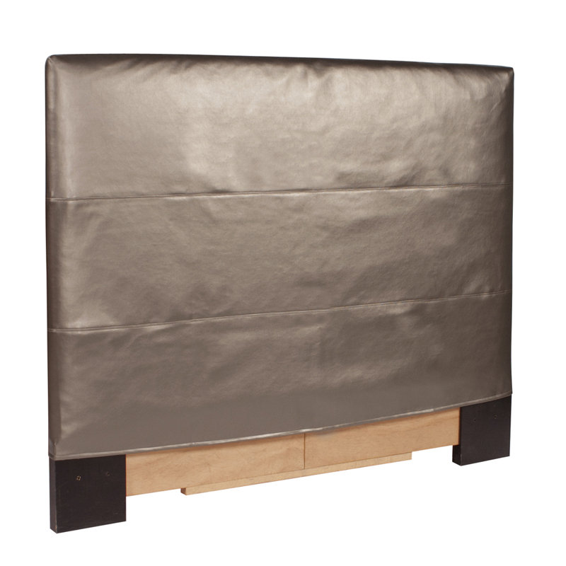 Headboard Slipcover, 53" H x 48" W x 3" D, Shimmer Mercury