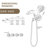 Complete Shower System with Rough-in Valve