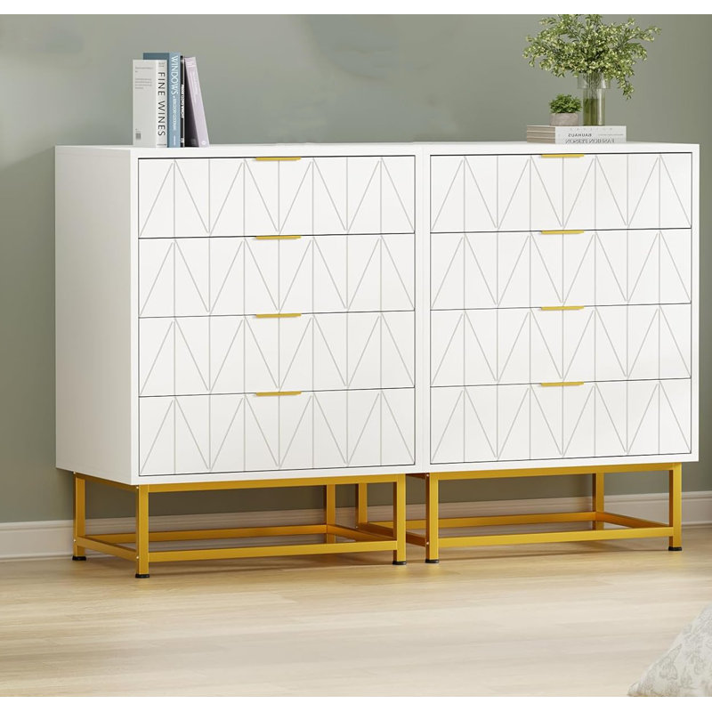 59.9 cm W Chest of 4 Drawers, White