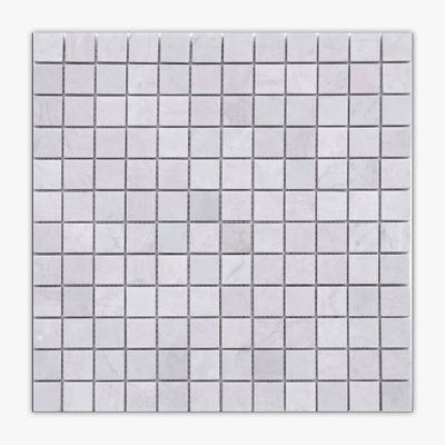 1 in. x 1 in. Grid Marble Tile