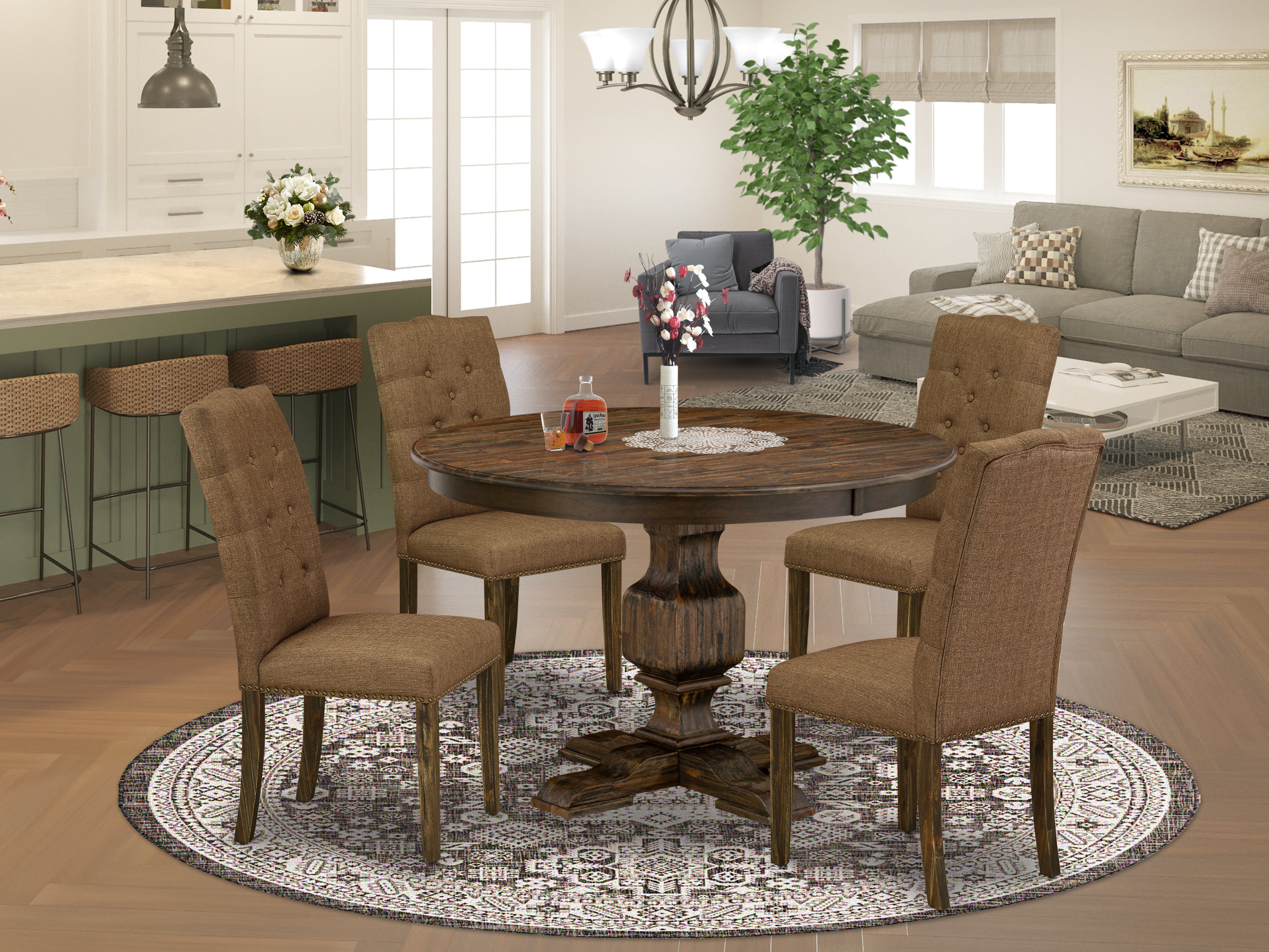 Red Barrel Studio Acacia Solid Wood Dining Set - Wayfair Canada