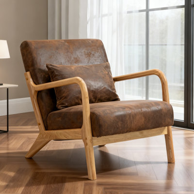 Fauteuil d'appoint 22,8 po Mid Century