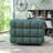Armir 38" Wide Tufted Polyester Swivel Chair with Square Arm-1651445081