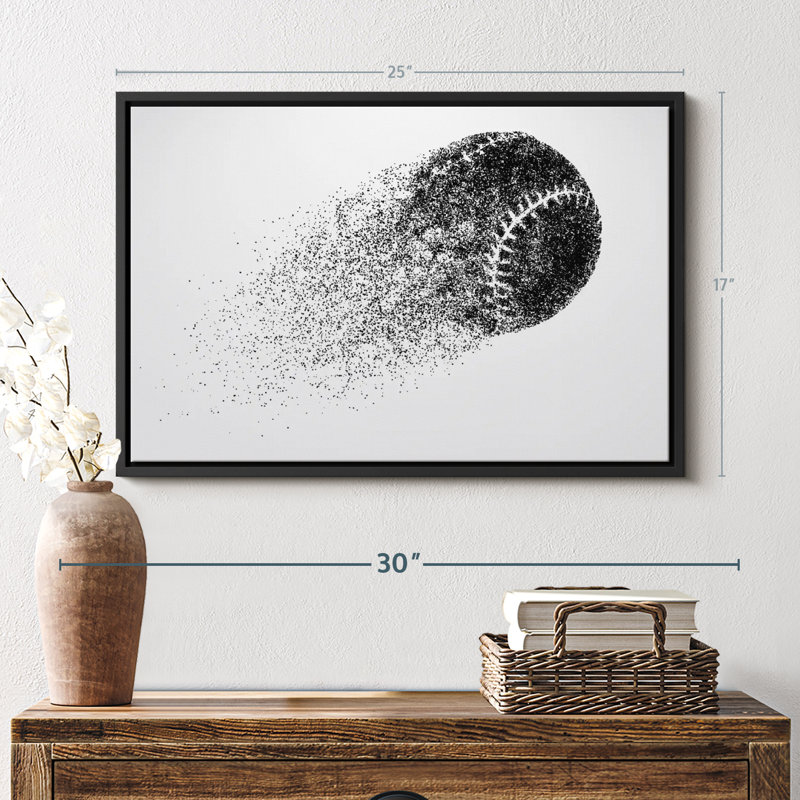 " Abstract Baseball ", 17" H x 25" W