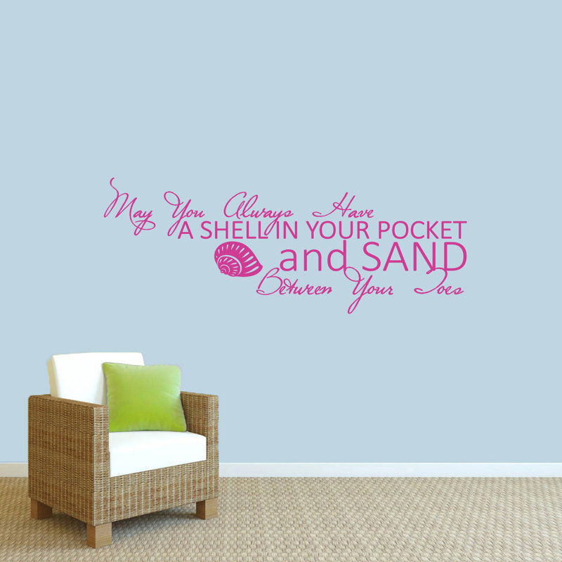 Adhésif mural «Riyan A Shell In Your Pocket», Rose vif