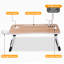 Bureau d'ordinateur portable, table d'ordinateur portable pliable avec port de charge USB, porte-bloc-notes, tiroir de rangement-1314908931