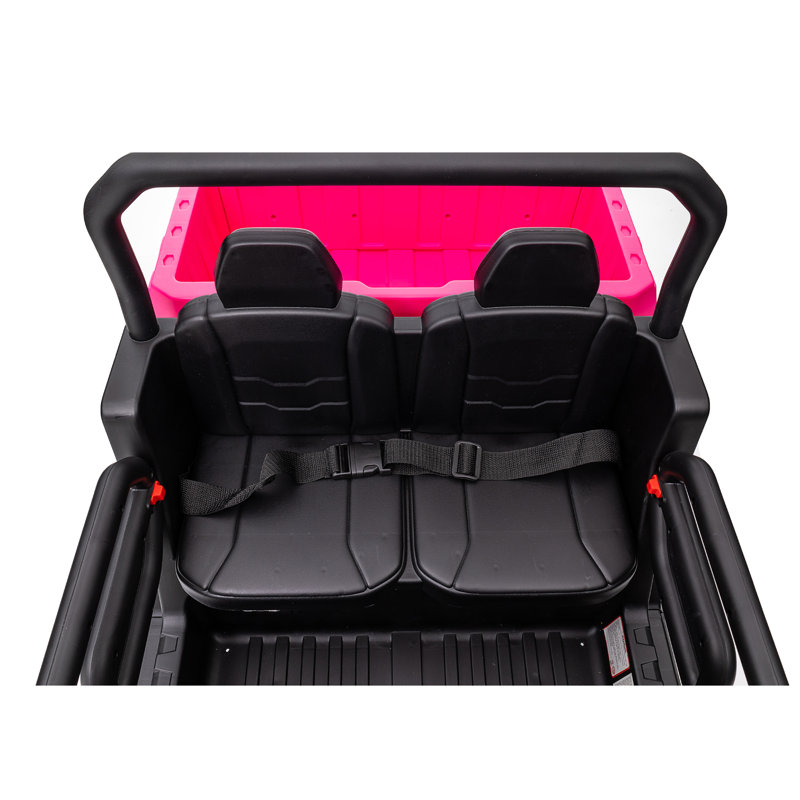 Pink 24V Kids Ride-On Truck with Remote Control and Electric Dump Bed