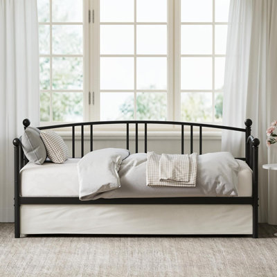 Twin Daybed , Metal Twin Size Sofa Bed  for Bedroom & Living Room