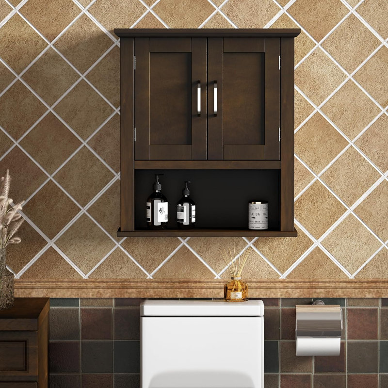 Guadaloue Bathroom Cabinet, Walnut