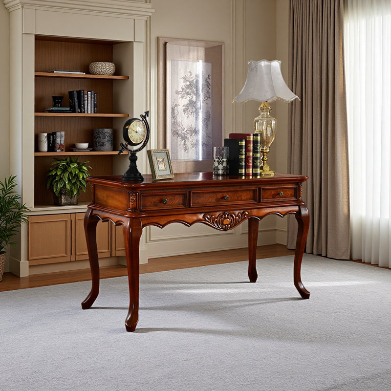 Elegant S-shaped leg desk, 30.7" H x 51.18" W x 23.62" D