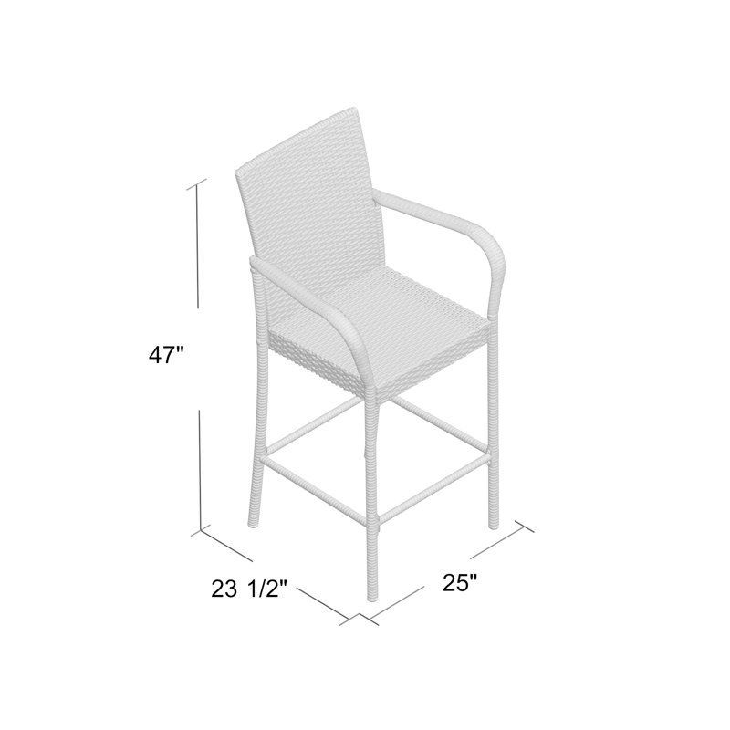 Tabouret de bar Libretti, Brun