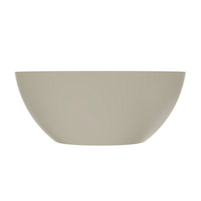 55 inch Freestanding Solid Surface Soaking Bathtub, Matte Finish One-Piece Freestanding Tub for Bathroom