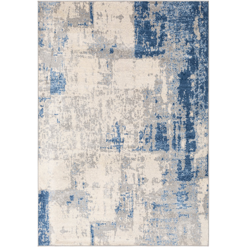 Tapis gris / argenté Griffiths Parkchester, Forme rectangulaire : 8 pi 10 po x 12 pi 3 po