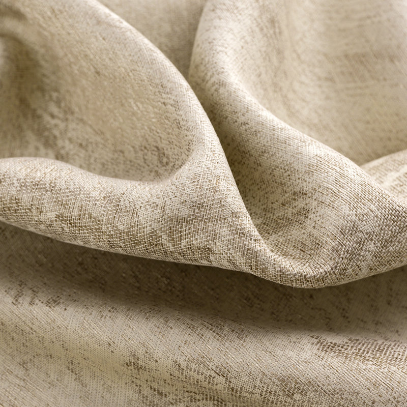 Vera Sophisticated Lux Woven Texture Window Curtain, Taupe