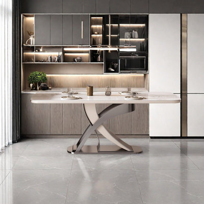 Sintered stone luxurious dining table