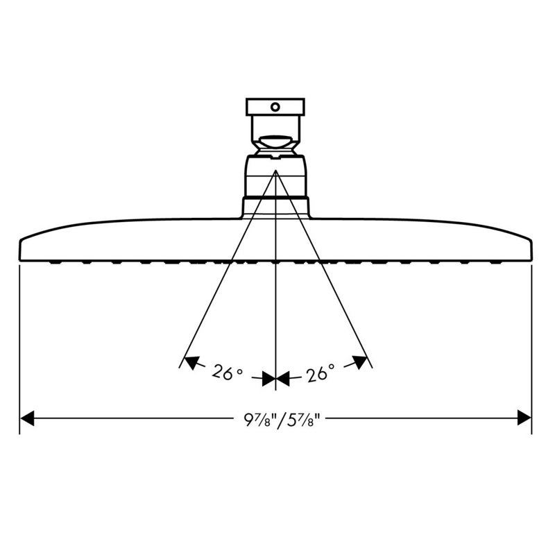 Raindance E 240 Shower Head, Chrome