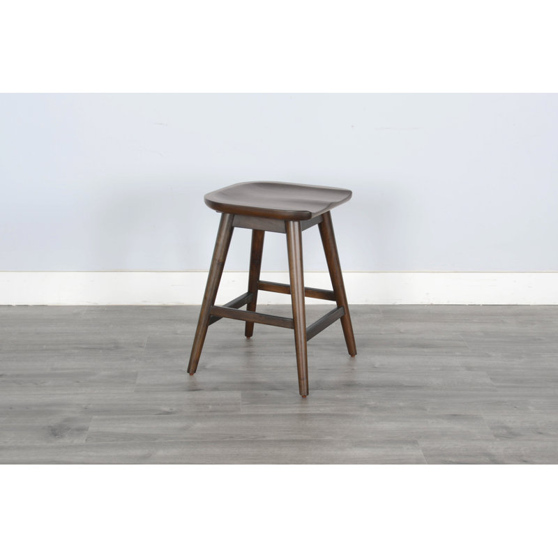 Tabouret de comptoir en bois massif Asmund