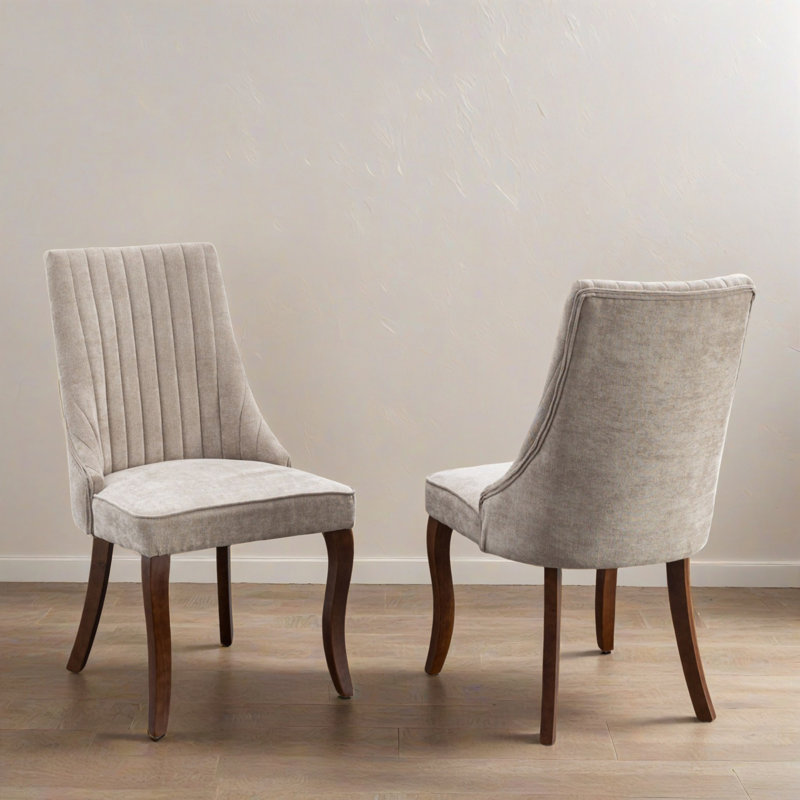 Ensemble de 2 chaises d'appoint Modern Kitchen, Beige