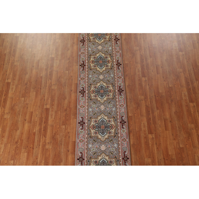 One-of-a-Kind Runner 2'6" X 12' New Age Runner Wool Area Rug in