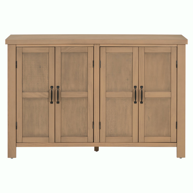 Console avec rangement et armoire de rangement, Brun