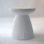 Table de bout décorative de jardin, H 18,1 po, moderne, robuste, robuste, en faux terrazzo, table d'appoint, table d'appoint, plante pour l'intérieur et l'extérieur
