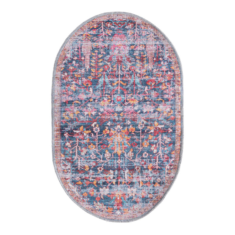 Hafner Floral Indoor Rug, Oval 2' x 3'1"