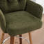Ensemble de tabourets de bar 4 pièces avec pieds en bois courbé et coussins moelleux-1627532819